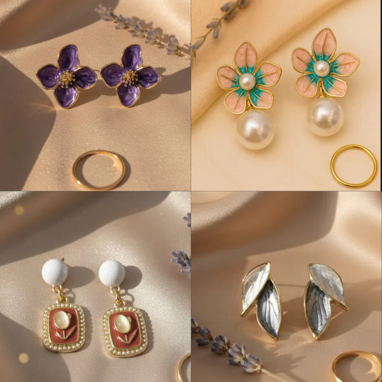 Personalised Earring Folding Gift Box (comes with any set of 12 earrings)