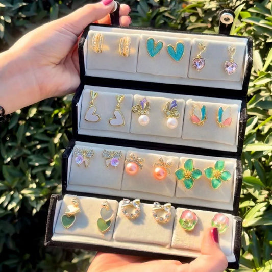 Personalised Earring Folding Gift Box (comes with any set of 12 earrings)