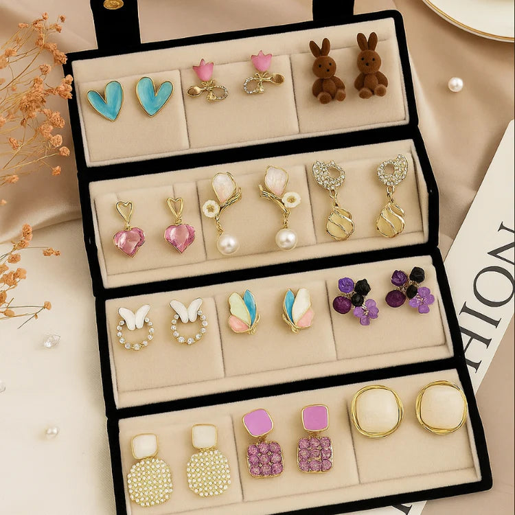 Personalised Earring Folding Gift Box (comes with any set of 12 earrings)